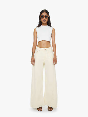 PETITES The Lil Lemon Twist Sneak - Natural | Mother Denim
