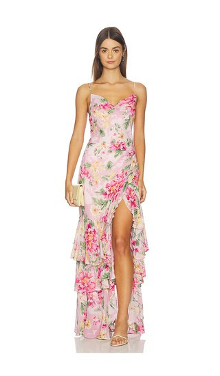 Carmine Maxi Dress in Soft Muse Pink | Revolve Clothing (Global)