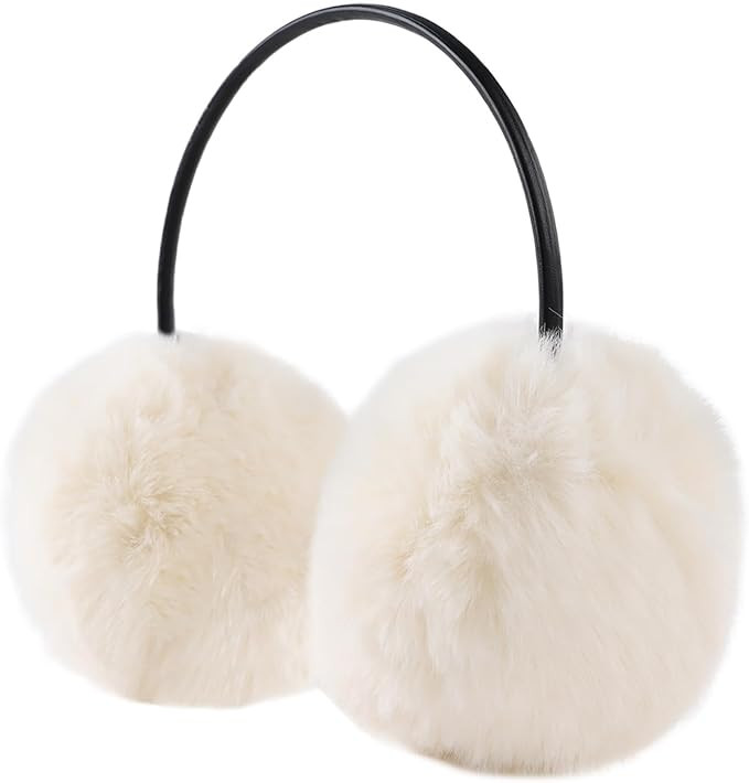 Yuoahcn Women Winter Ear Muffs Faux Fur Warm Earmuffs Lady Girls Plush Ear Warmers Outdoor Ear Co... | Amazon (US)