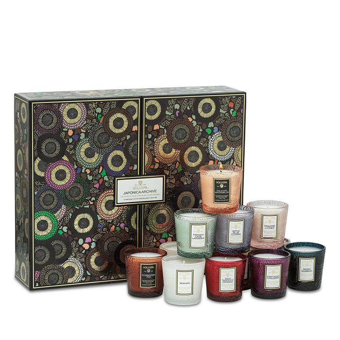 Japonica Archive 12 Embossed Glass Candles Gift Set | Bloomingdale's (US)