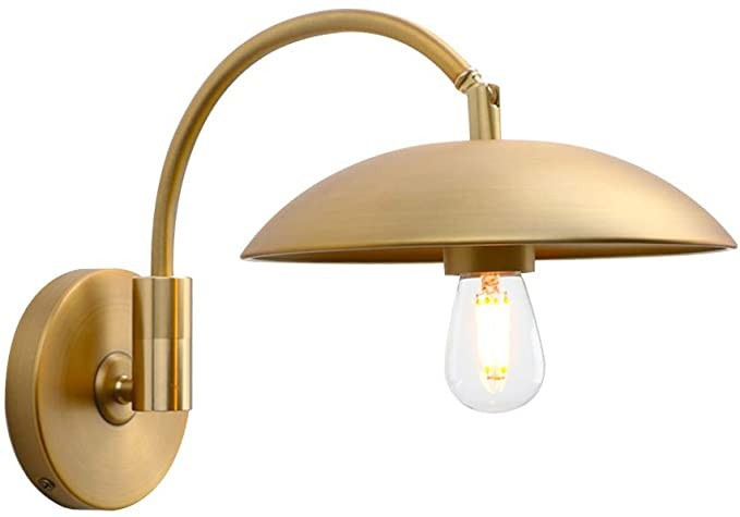 Pathson Adjustable Wall Sconce, Industrial Swing Arm Wall Lamp Hardwired with Metal Base, Retro I... | Amazon (US)