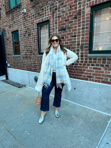 A day in NYC outfit! Wearing size 1X in jeans, XL in sweater, & 16 in jacket. Use code CARALYN10 at checkout with Spanx! Lip is Merit, shade apertif! 

#LTKstyletip #LTKplussize #LTKSeasonal