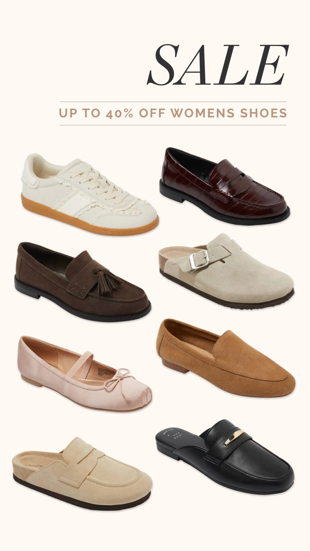 Women’s shoes up to 40% off!

#LTKgrwm #LTKSaleAlert #LTKootd