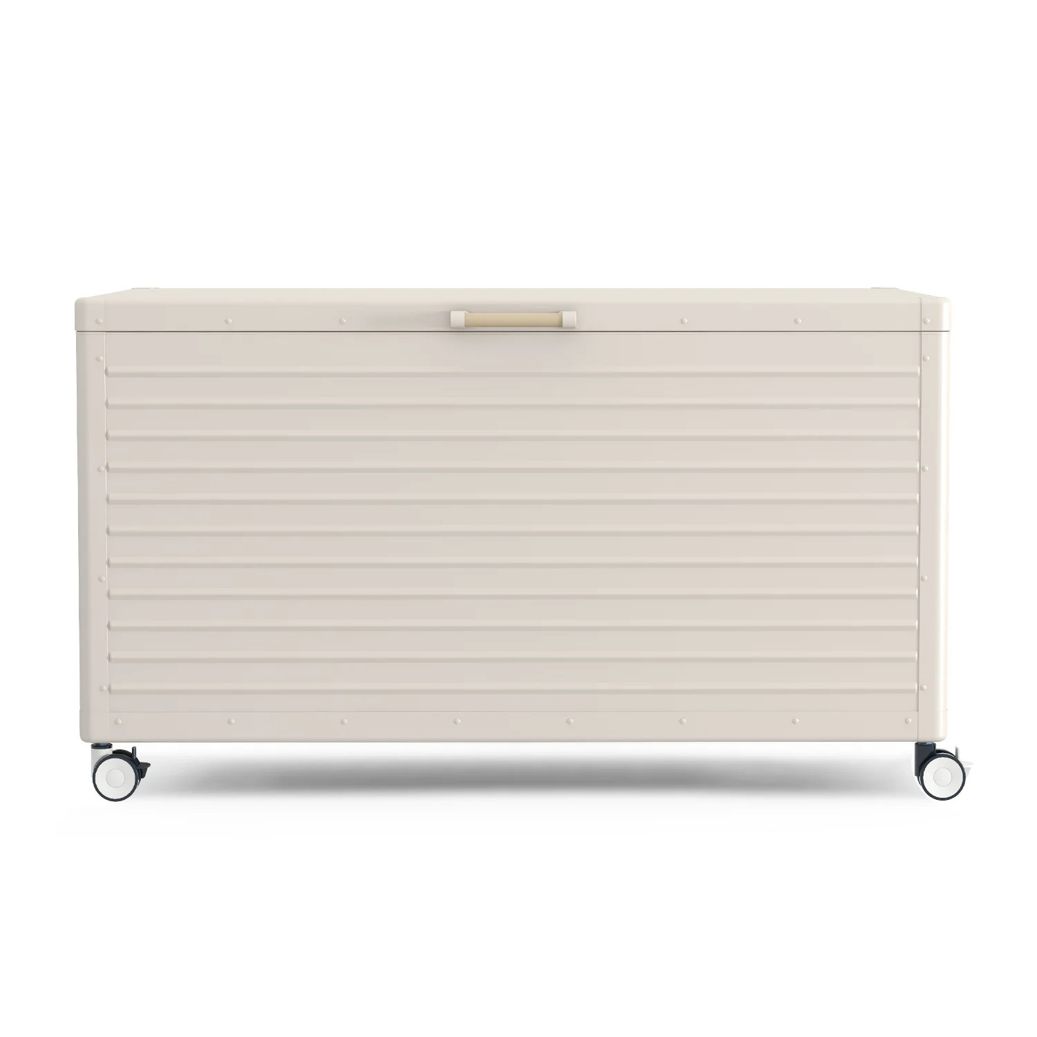 134 Gallons  Outdoor Metal Deck Box with Wheels | Wayfair North America