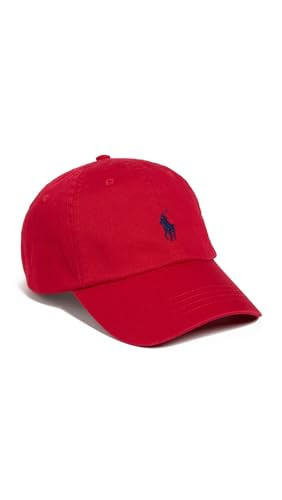 POLO RALPH LAUREN Women's Twill Classic Sport Cap, Red, One Size | Amazon (US)