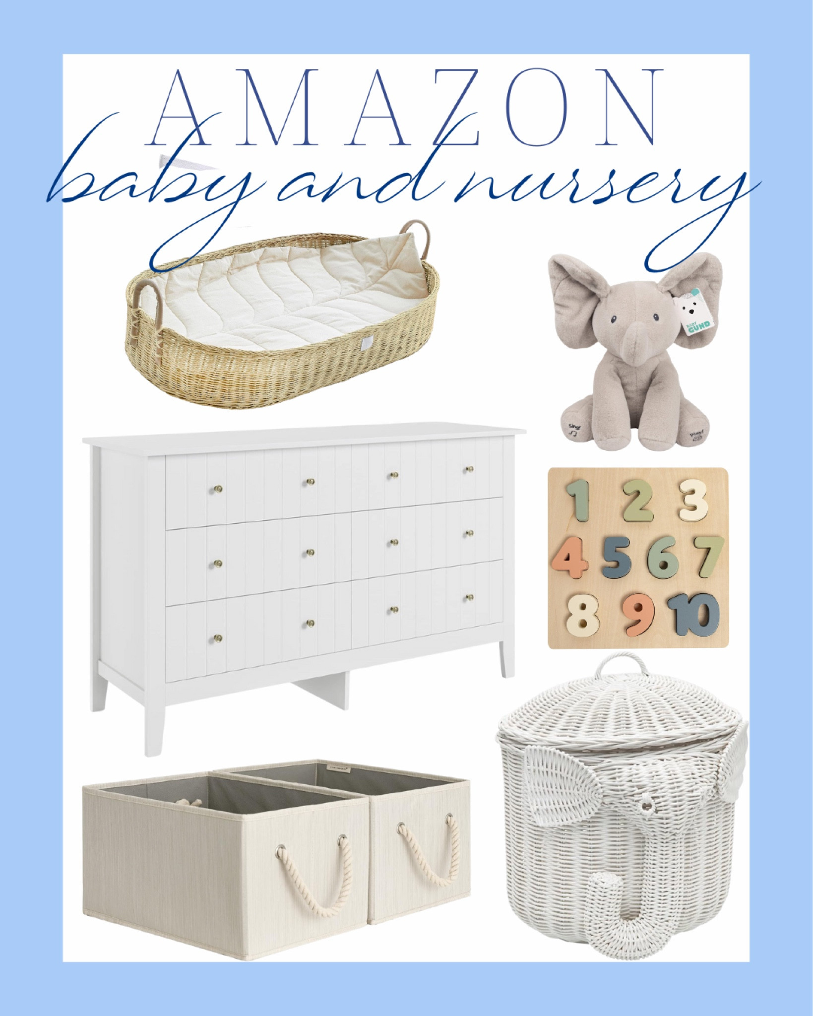 nursery finds | baby girl | baby boy | nursery decor | scalloped crib | rattan changing basket | elephant singing toy | baskets | elephant wicker basket | scalloped dresser | gold lamp | brass floor lamp | scalloped rattan mirror | linen chair | glider | art | classic home | traditional decor | dresser | green crib | classic nursery | woven mirror | white dresser

#LTKkids #LTKhome #LTKbaby