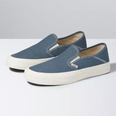 Vans Eco Theory Slip-On SF (Cement Blue/Marshmallow) | Vans (US)
