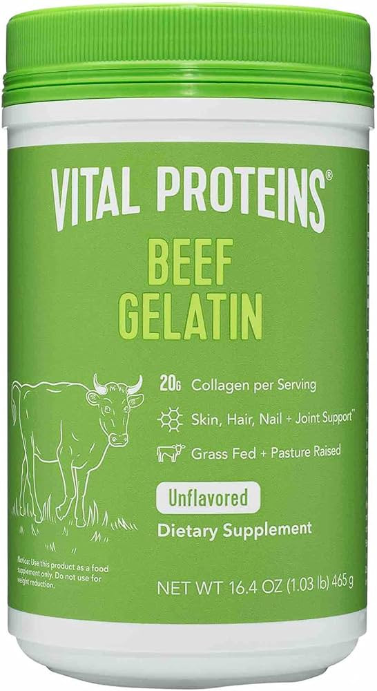 Vital Proteins Beef Gelatin Powder - Grass-Fed 16.4 oz | Amazon (US)