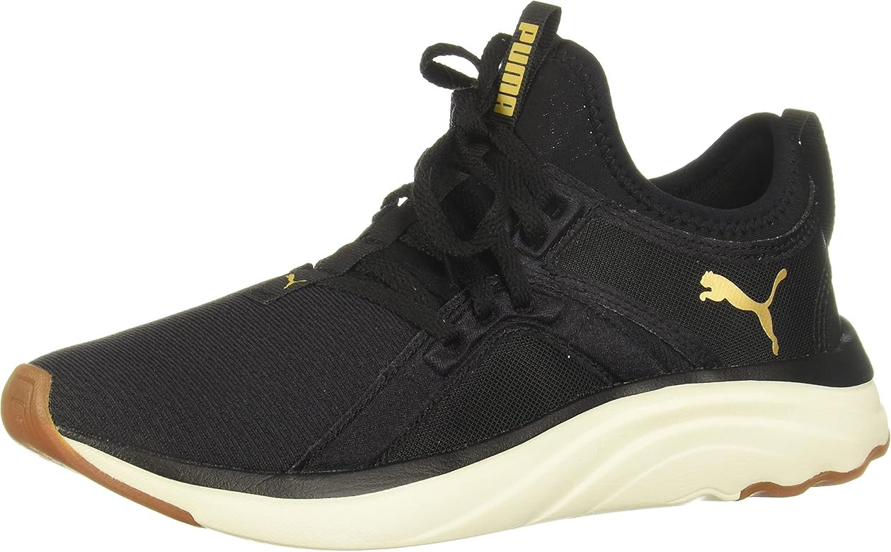 Amazon.com | PUMA Women's 19486201 Running Shoe, Black Team Gold-Marshmallow, 8 | Road Running | Amazon (US)