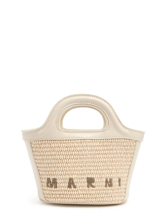 Micro Tropicalia raffia effect bag | Luisaviaroma