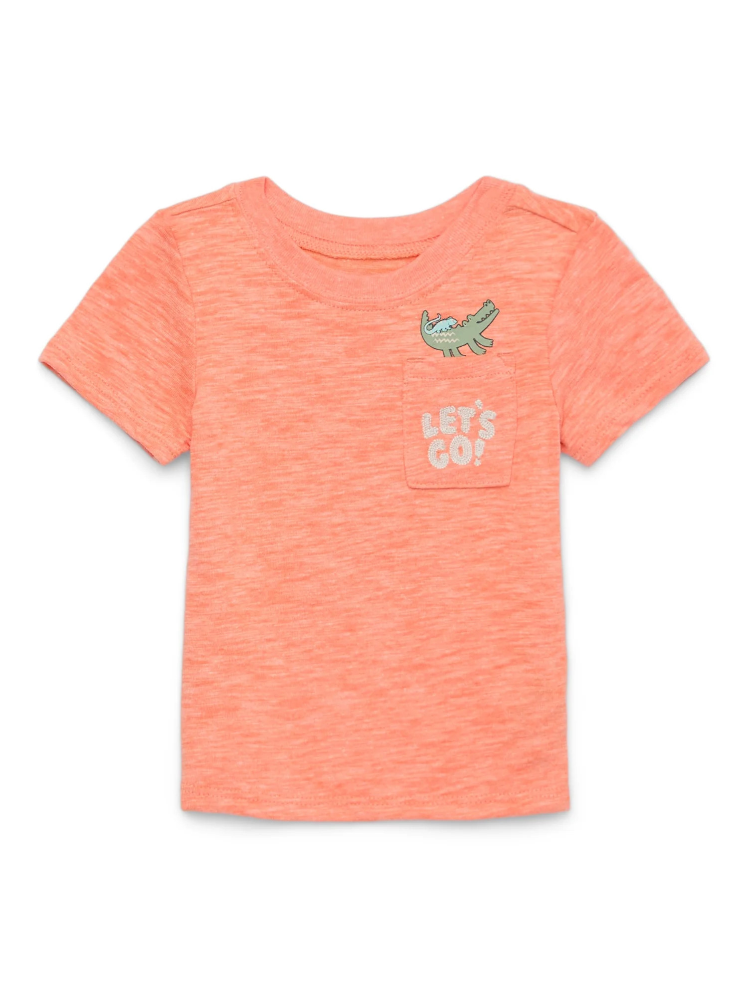 Garanimals Baby Boys' Pocket Tee with Short Sleeves, Sizes 0M-24M | Walmart (US)