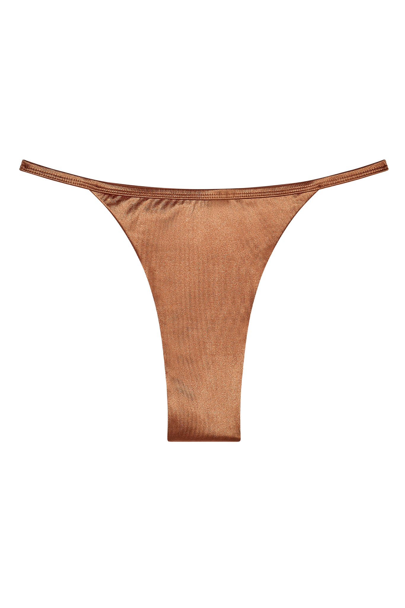 Kauai Bottom - Bronze Shiny Jersey | Monday Swimwear