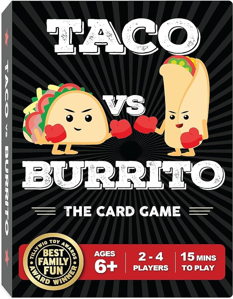 Taco vs Burrito Card Games and Board Games for Kids and Stocking Stuffer for Kids 6, 7, 8, 9, 10+... | Amazon (US)