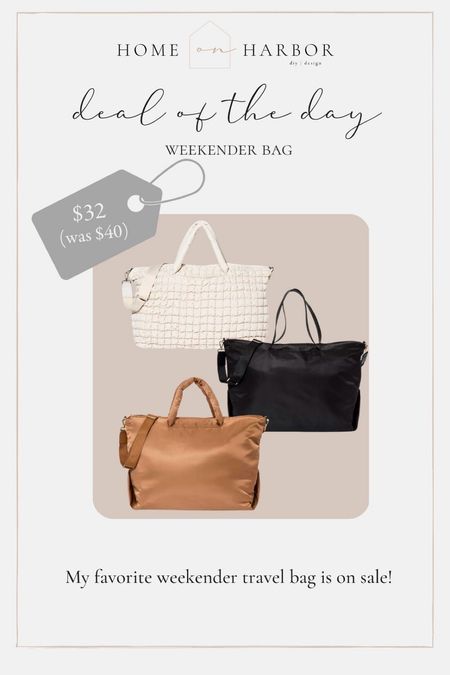 Weekender bags on sale! 

#LTKunder50 #LTKsalealert #LTKFind