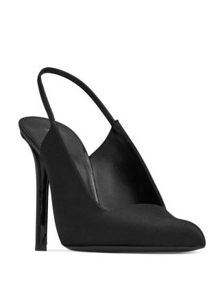 Raven Slingback Pumps in Satin Crepe | Bloomingdale's (US)