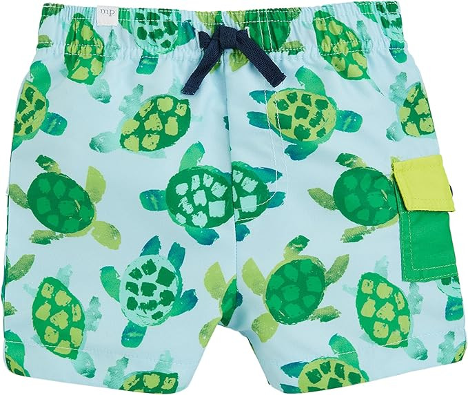 Mud Pie Boys' Standard Turtle Swim Trunks | Amazon (US)