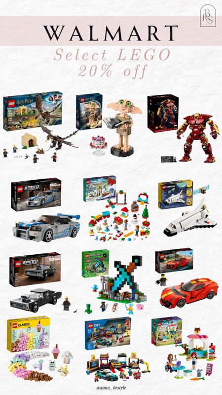 Walmart select LEGO 20% off, hiday gifts for kids, toy deals, Lego sale, toy gifts 

#LTKGiftGuide #LTKfindsunder50 #LTKkids