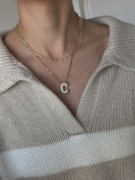 AMAZON BUBBLE LETTER NECKLACE 🫶🏻 amazon fashion, amazon finds, amazon favorites, spring outfit, spring ootd, spring fashion, affordable fashion, everyday style, neutral style

#LTKfindsunder50 #LTKfindsunder100 #LTKstyletip