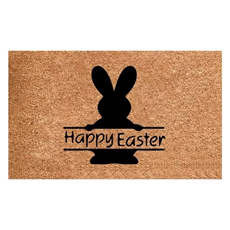 Sodopo Spring Decor Easter Doormat Easter Eggs Rabbit Entryway Front Porch Rugs Anti-Skid Bottom ... | Walmart (US)