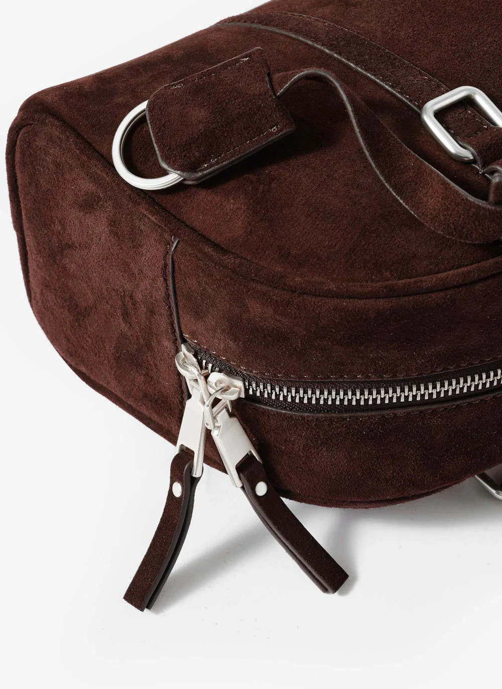Otti Brown Suede Shoulder Bag | Mint Velvet