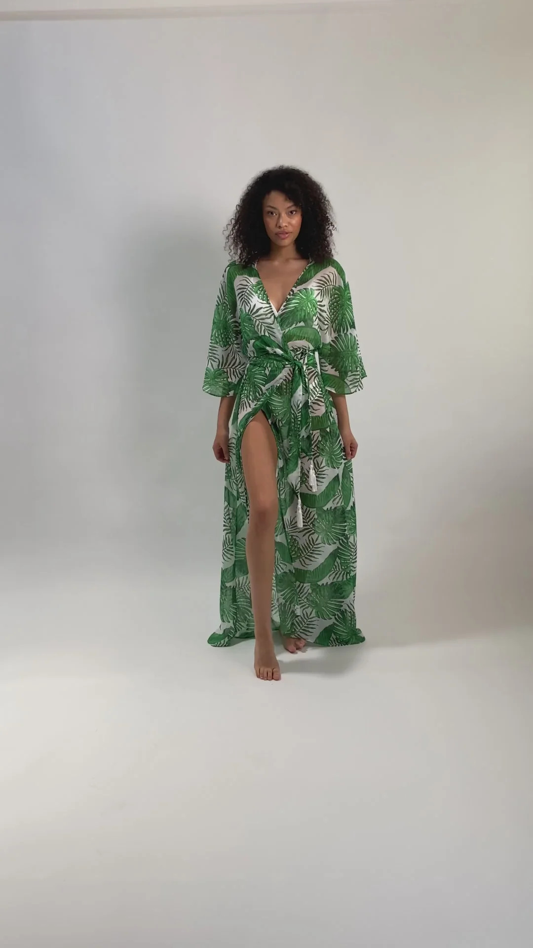 Liv Wrap Palm- Swimsuit Coverup for Tall Women | Liv Tall