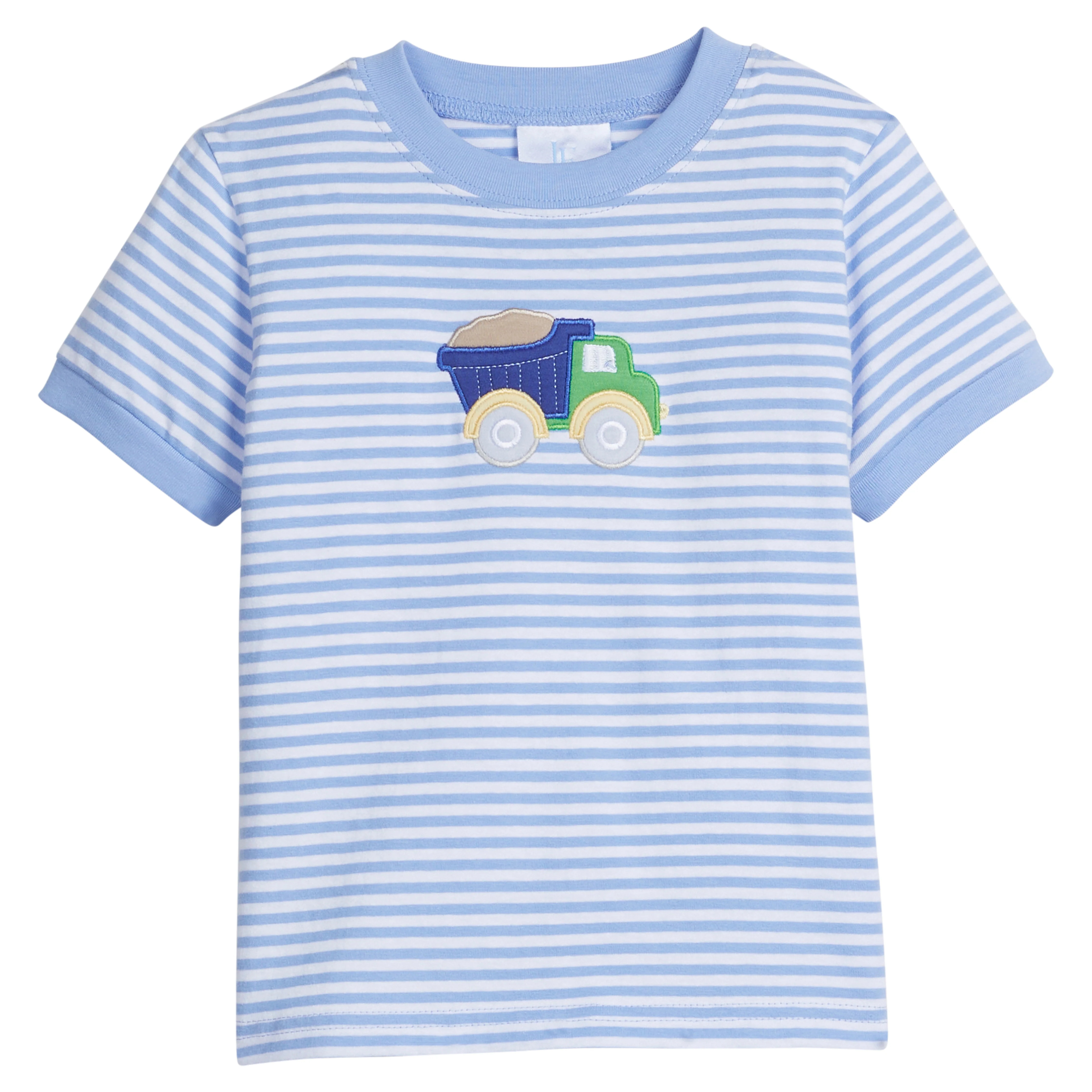 Boys Applique T-Shirt in Light Blue | Little English
