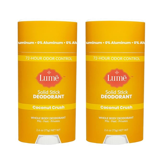 Lume Natural Solid Deodorant Stick - Whole Body Deodorant - Aluminum-Free, Baking Soda-Free, Hypo... | Amazon (US)