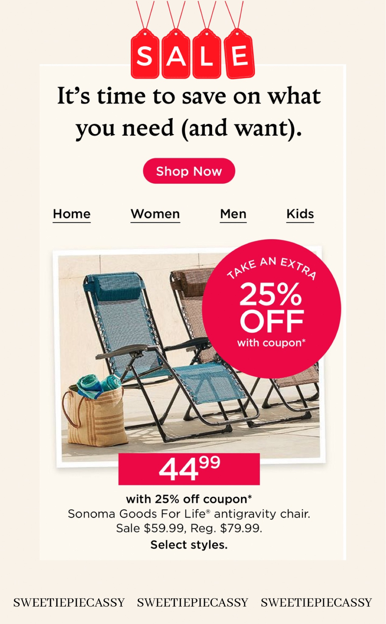 KOHLS: Sale Season ☀️ 

Tons of pieces with everything from outdoor decor, bedroom furniture, kitchen gadgets & more… for 25% off using code ‘SAVE’ at checkout! Plus, don’t forget to sign up & get $10 Kohls cash for every $50 spent on Summer Essentials through May 21st! I’ve included tons of things on sale, as well as a few of my favourite indoor & outdoor coffee tables I found! You can always find more in my ‘Sales’ product collection as well!💫

#LTKsale #LTKhome #LTKsummer