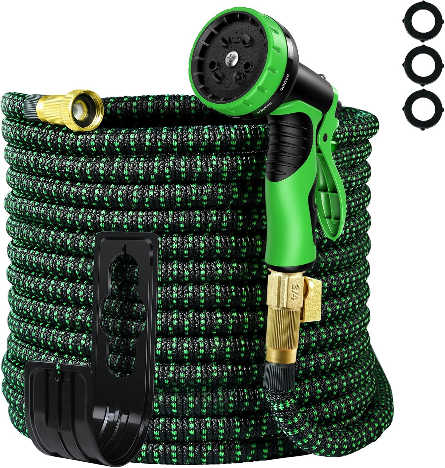Garden Hose Expandable 100ft, Self-Locking Leakproof Water Hose With 10 Function Spray Nozzle,Hea... | Amazon (US)