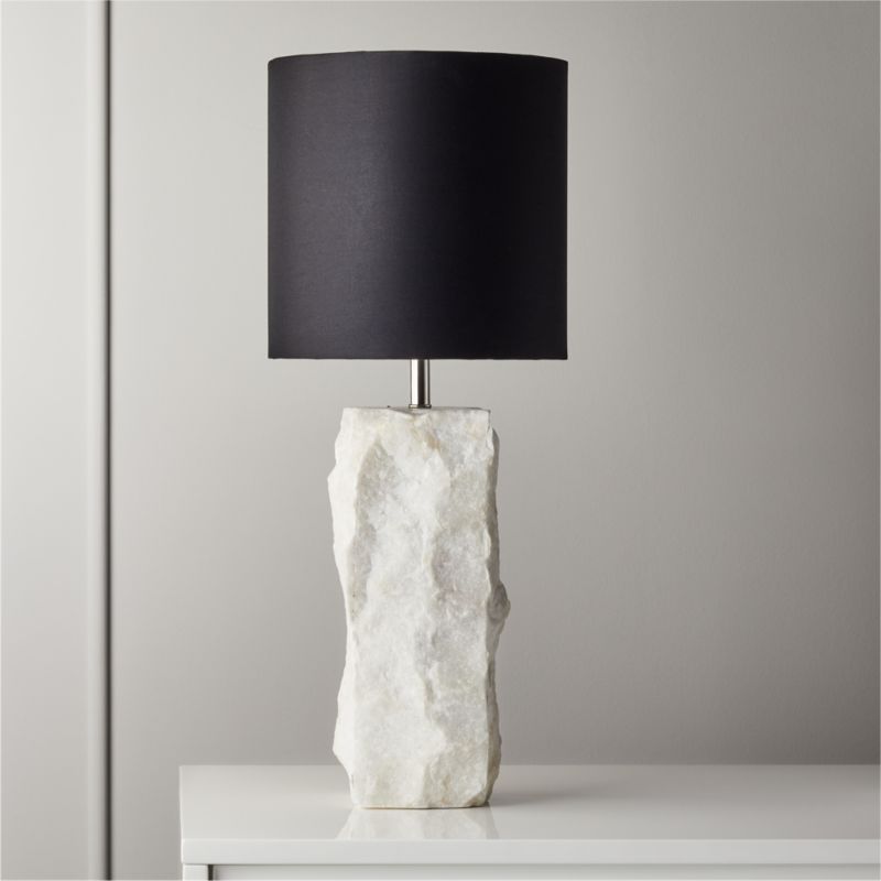 Raw Marble Table Lamp + Reviews | CB2 | CB2
