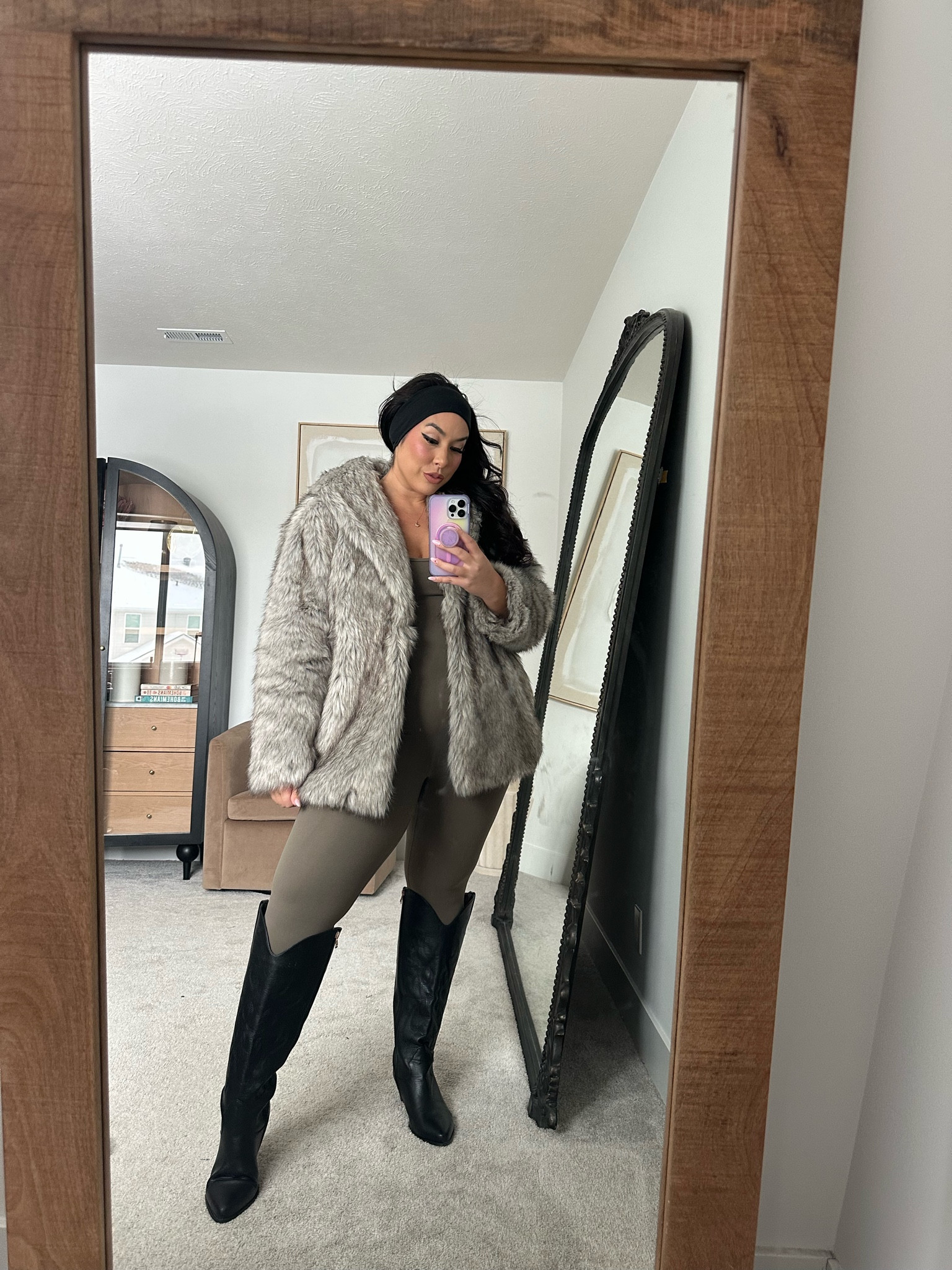 winter outfit idea! 

midsize winter outfit idea, winter outfit, faux fur winter jacket, amazon jackets, trendy fashion, midsize fashion, knee high boots, casual winter outfit 

#LTKFindsUnder100 #LTKStyleTip #LTKMidsize