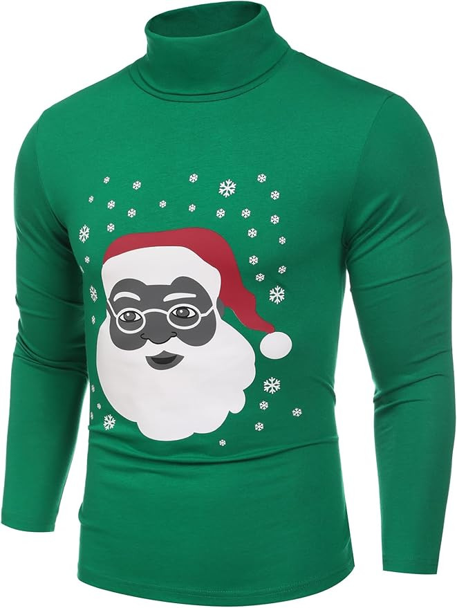 COOFANDY Men's Casual Slim Fit Turtleneck T Shirts Lightweight Basic Cotton Pullovers | Amazon (US)