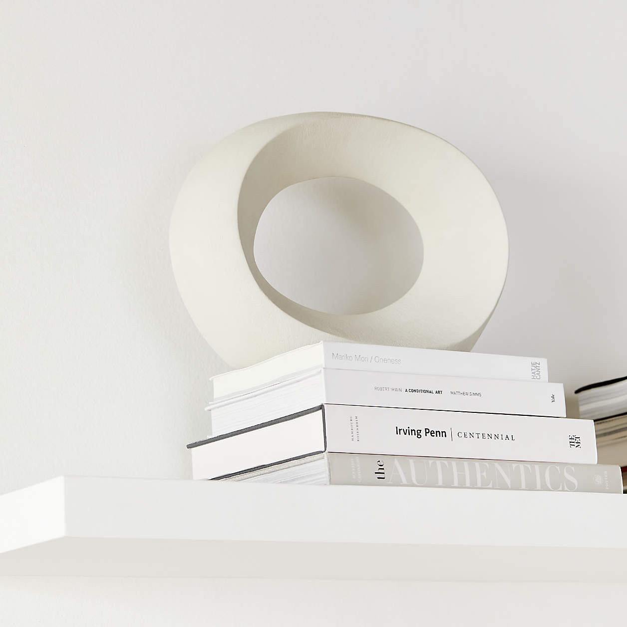 Alura Low-Wide Cream White Porcelain Vase + Reviews | Crate & Barrel | Crate & Barrel