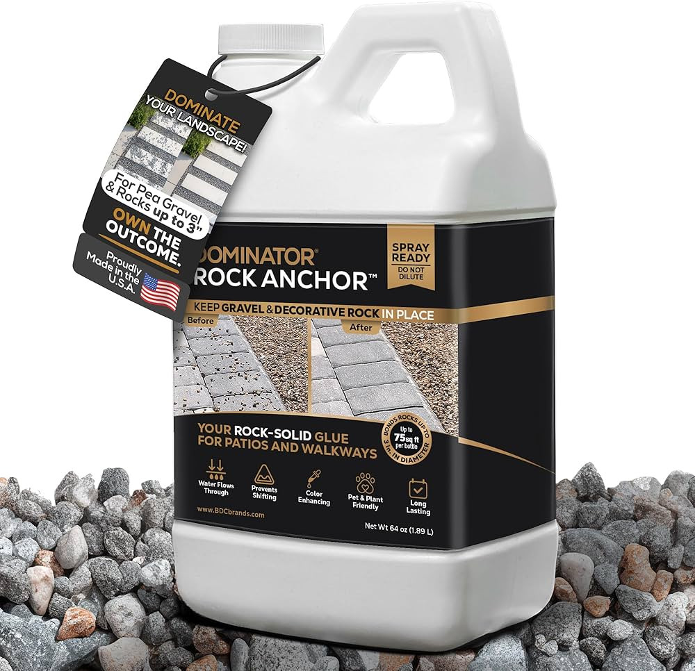 Dominator Rock Anchor 64oz - Rock Glue for Landscaping Gravel & Stone, Ready to Spray, Locks in R... | Amazon (US)