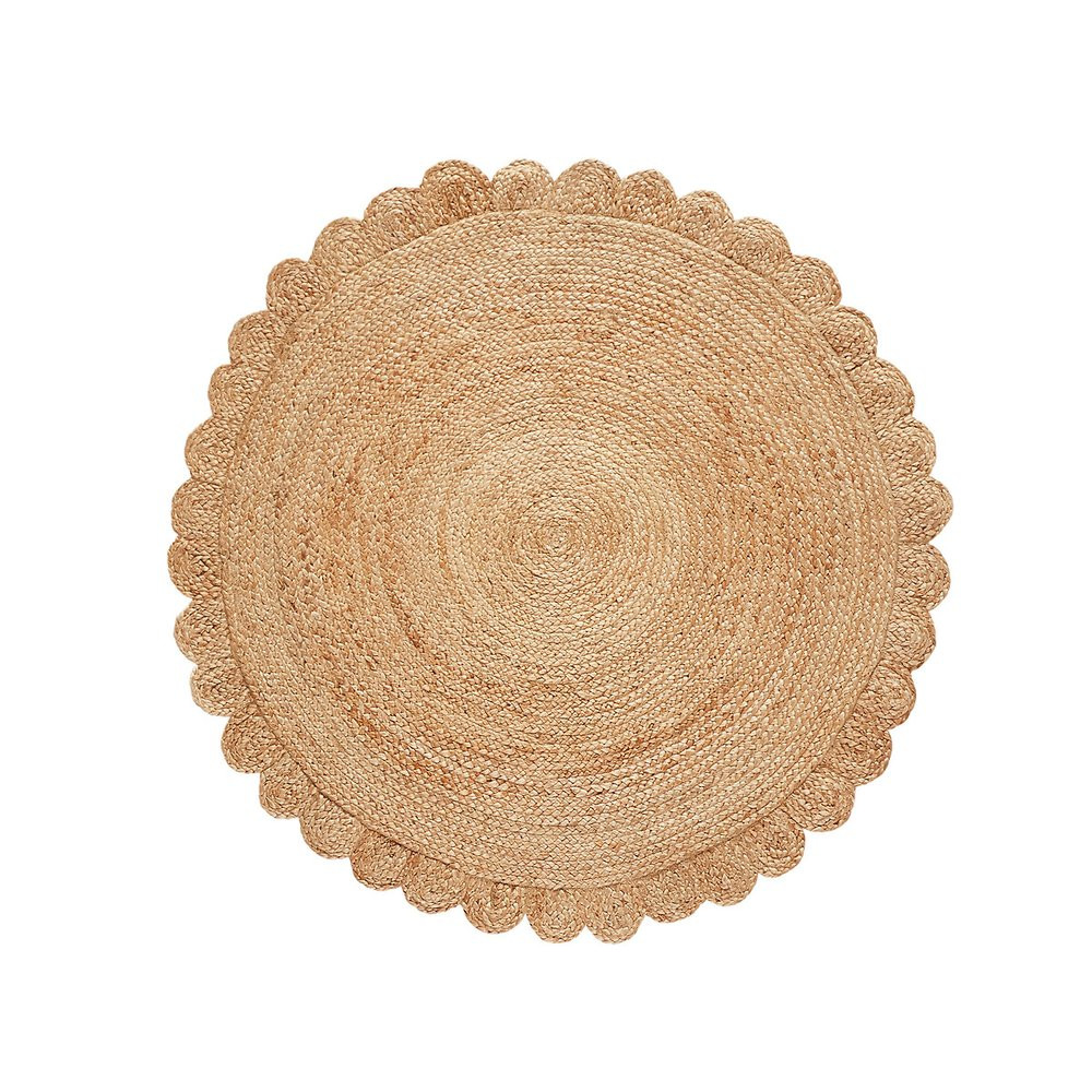 Aftas Flower Round 100% Jute Rug | La Redoute (UK)