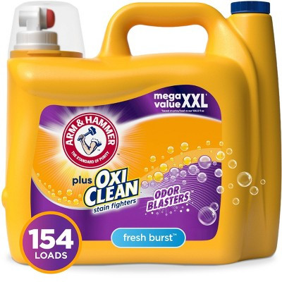 Arm & Hammer Plus OxiClean with Odor Blasters Fresh Burst Liquid Detergent 154 Loads - 200.2 fl oz | Target