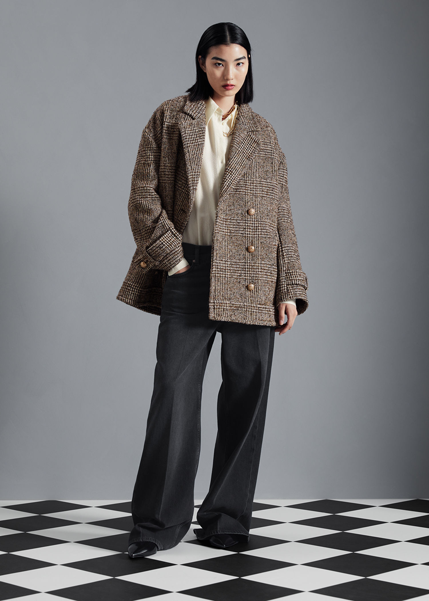 Short Oversized Peacoat | & Other Stories US