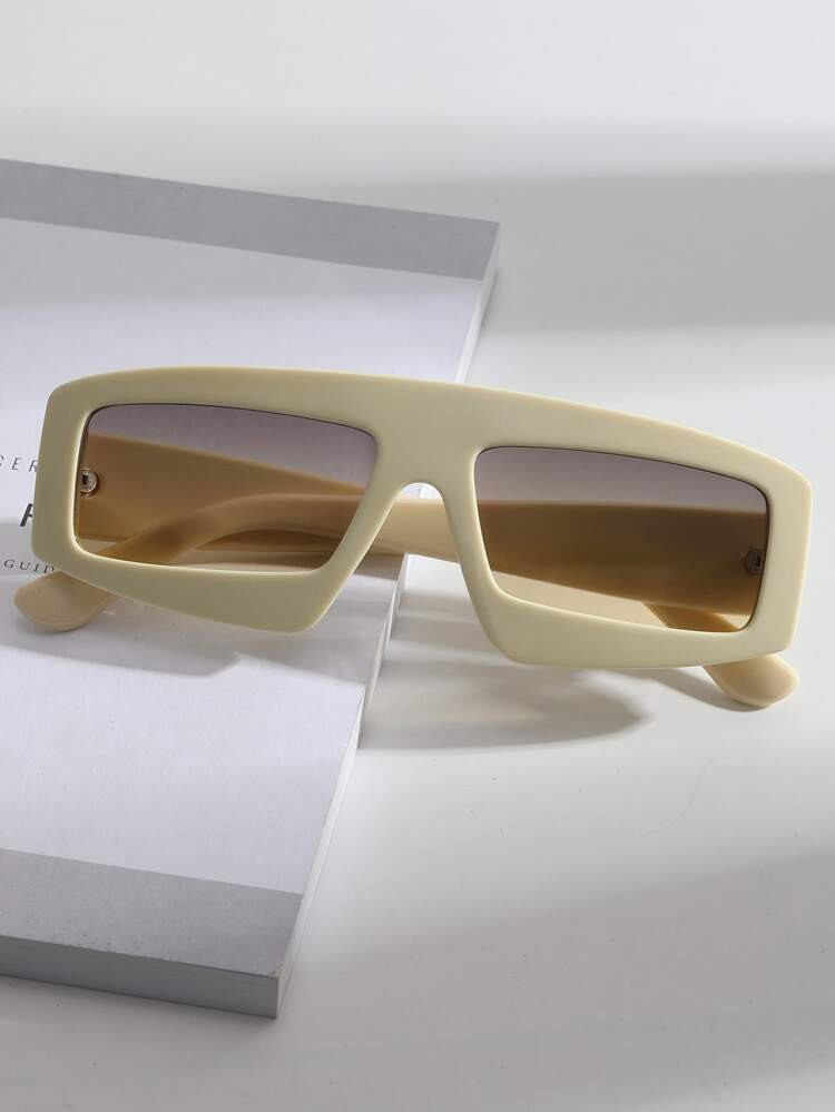 Flat Top Square Frame Fashion Glasses | SHEIN