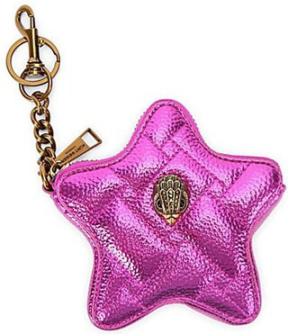 Kurt Geiger London Kensington Metallic Quilted Novelty Star Bag Charm - Fushia | Dillard's