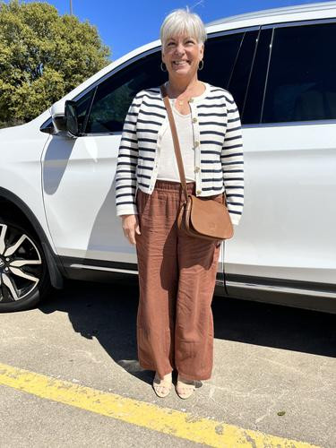 Emilie patch-pocket sweater lady jacket in stripe | J. Crew US