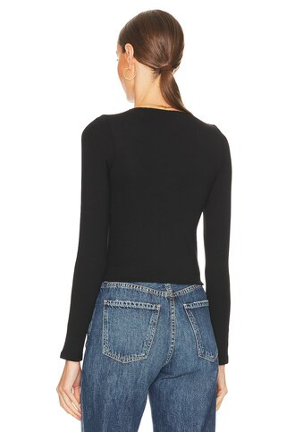 RE ONA Signature Long Sleeve Top in Black from Revolve.com | Revolve Clothing (Global)