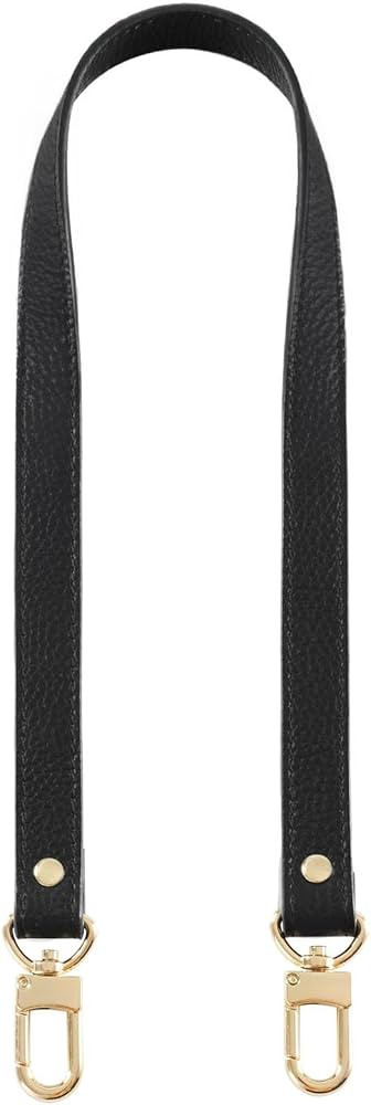VanEnjoy 26 Inch Full Grain Leather Replacement Hand Strap for Handbag Shoulder Bag Purse(Black) | Amazon (US)