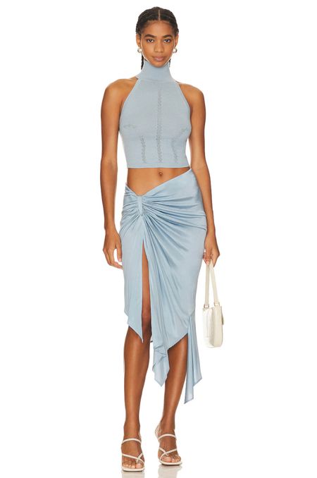 Cropped High Neck Sweater Tank and Draped Pencil Skirt in Dusty Blue RTA

summer set, vacation outfit, spring outfit, beach cover up, pool outfit, yacht outfit, boating outfit inspo

#LTKstyletip #LTKU #LTKfit