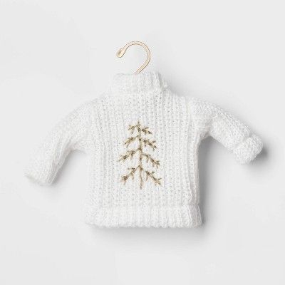 Knit Tree Sweater Christmas Tree Ornament White - Wondershop™ | Target