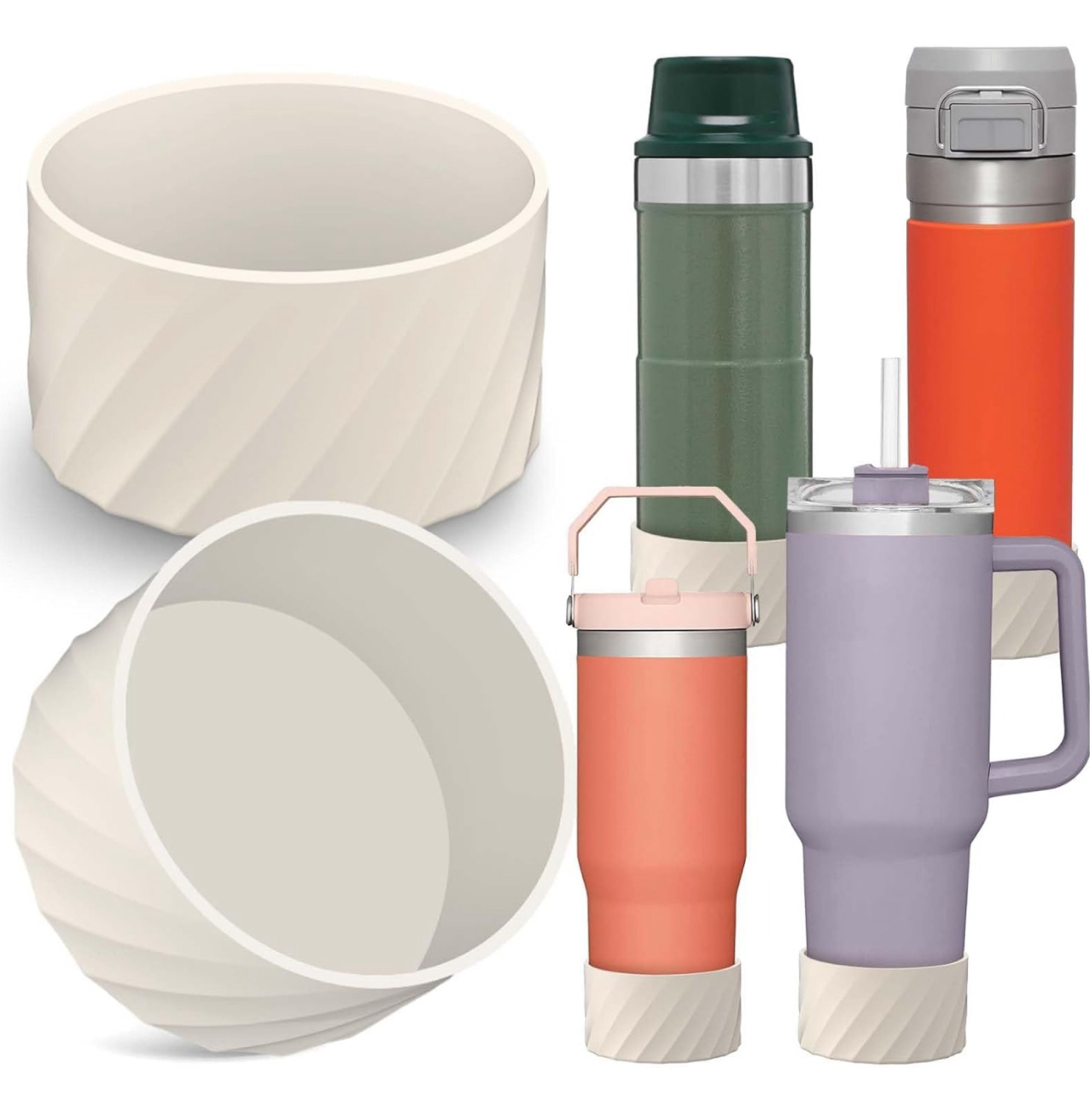 13% off 🎉

AIERSA 2Pcs Silicone Boot Sleeve for Stanley Quencher 40oz 30oz Tumbler with Handle,for IceFlow 20oz 30oz,Protective Water Bottle Bottom Bumper Cover for Stanley Cup Accessories, Cream

#LTKFindsUnder50 #LTKGiftGuide