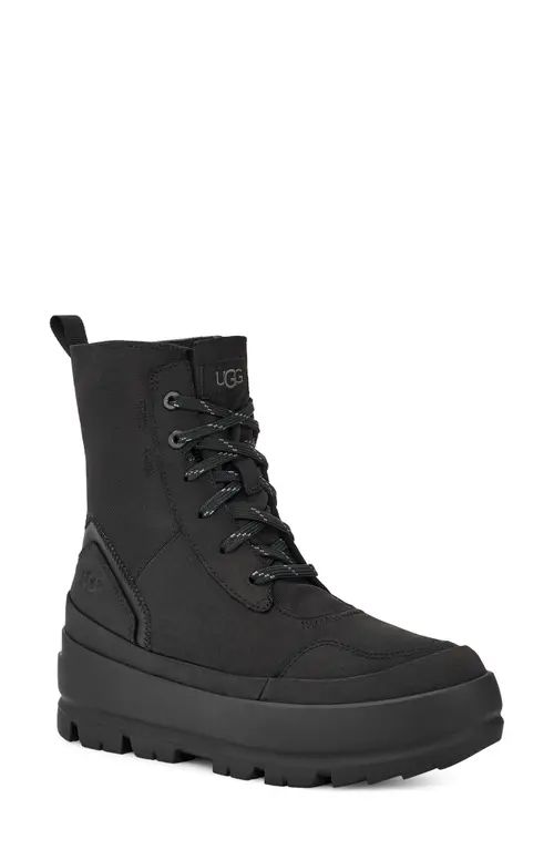 UGG(r) The UGG Lug Platform Lace-Up Combat Boot in Black at Nordstrom, Size 5.5 | Nordstrom