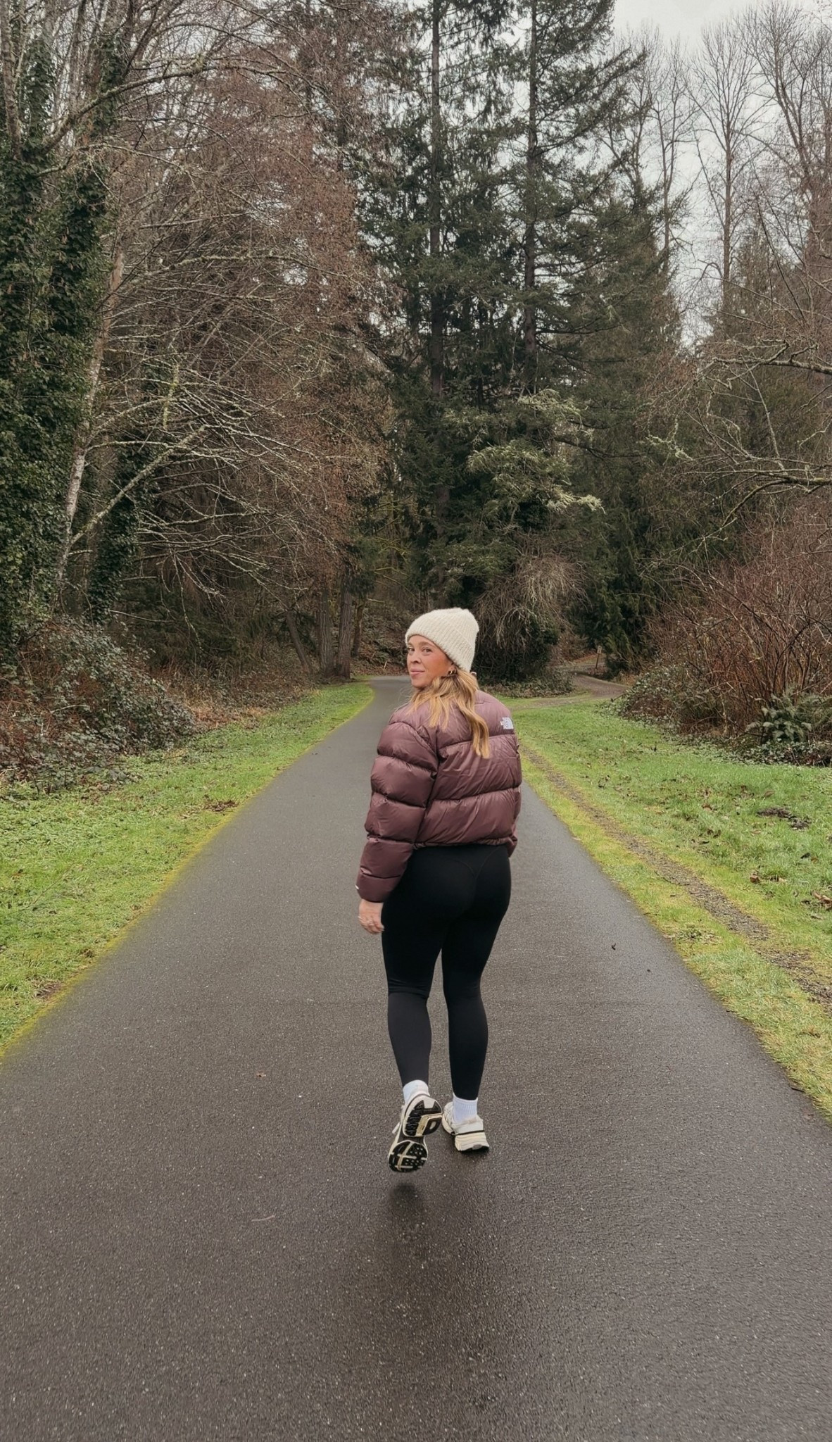 Outdoor Walk Outfit of the day 🤎👟 Size 10 | M/L 5’3” Wearing a size large coat! 

#LTKootd #LTKfitnessgoals #LTKActive