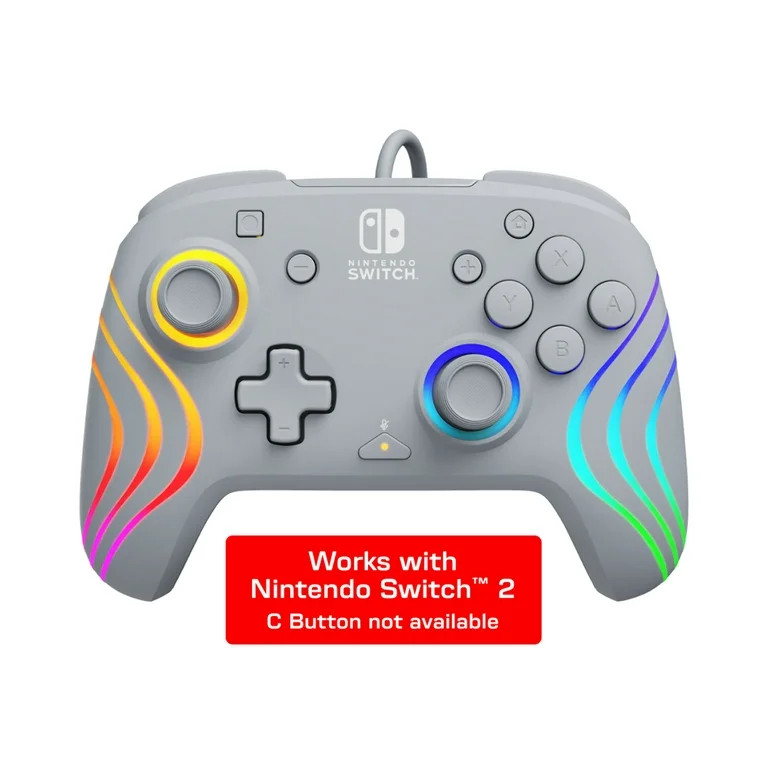 PDP Afterglow™ Wave Wired Controller with LED RGB for Nintendo Switch™, Grey | Walmart (US)