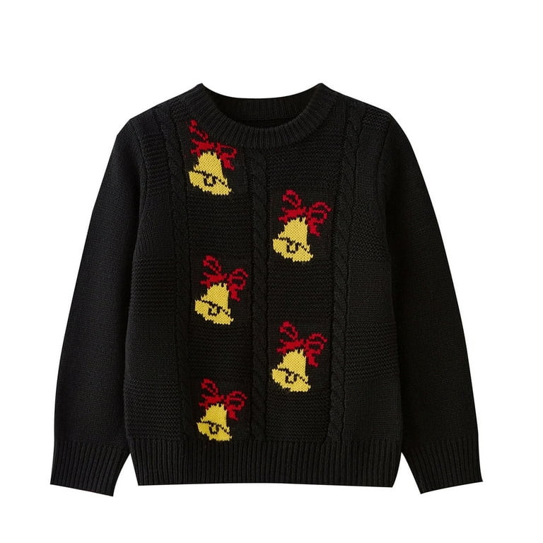 Actgleam Girls Christmas Sweaters Kids Winter Holiday Pullover Long Sleeve Knit Sweater Jumper To... | Walmart (US)