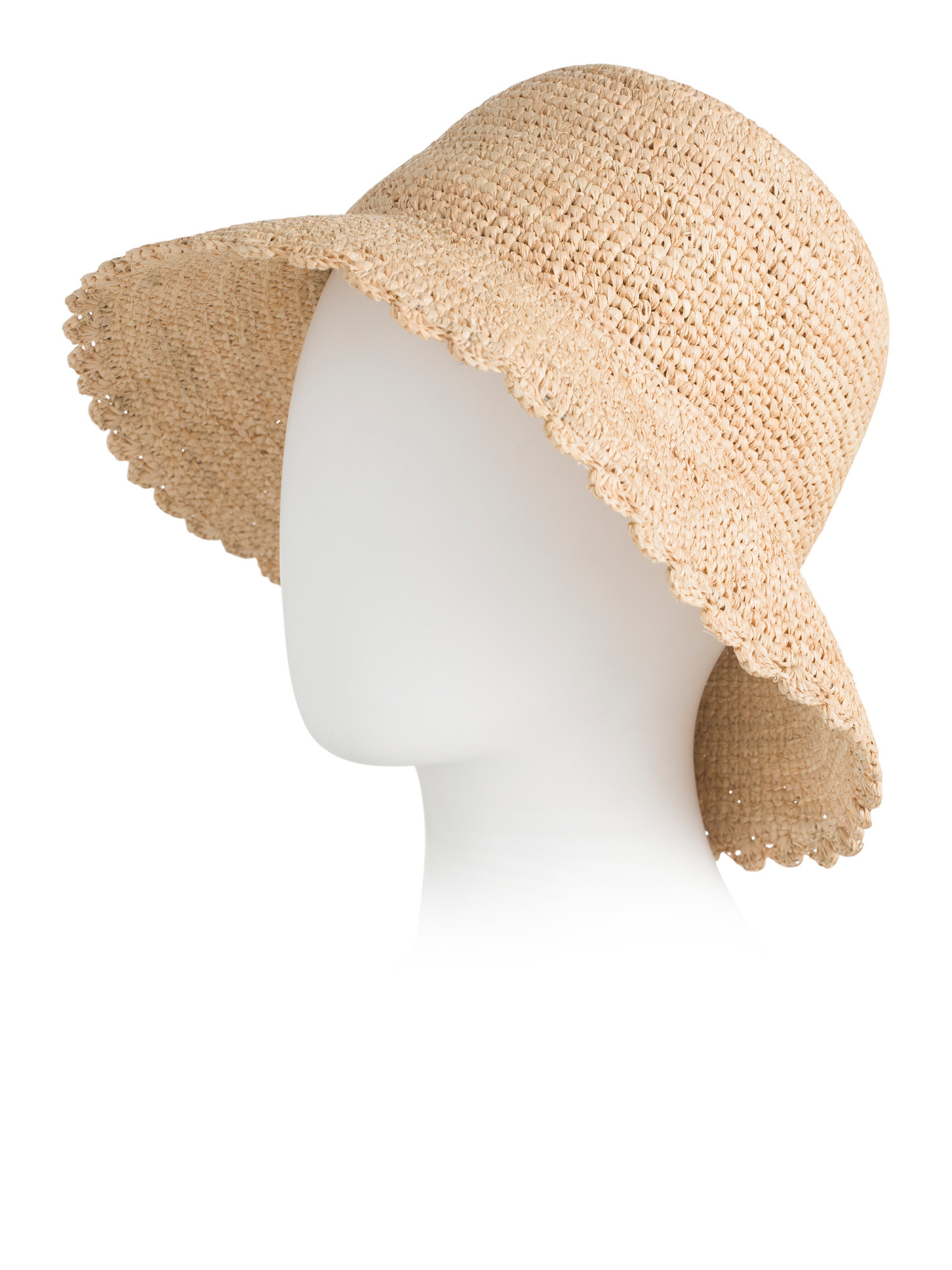 Raffia Scallop Bucket Hat | TJ Maxx
